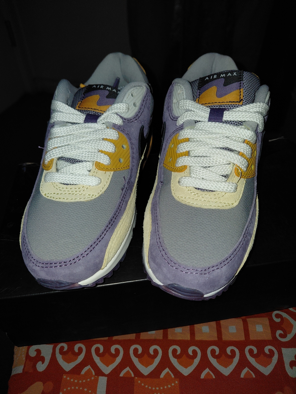 Nike Air Max Purple & Yellow Sneakers